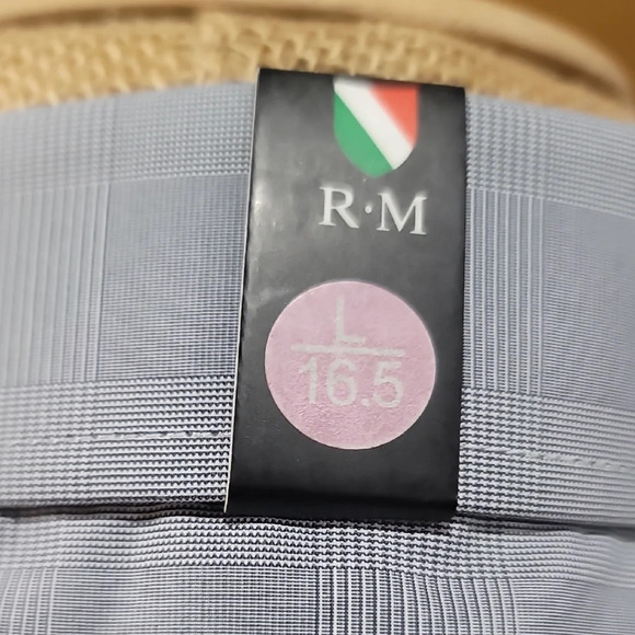 Rosso Milano NWT Men's Classic Gray Dress Shirt - Picture 7 of 9